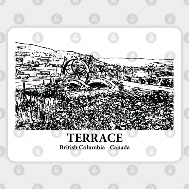 Terrace - British Columbia Magnet by Lakeric